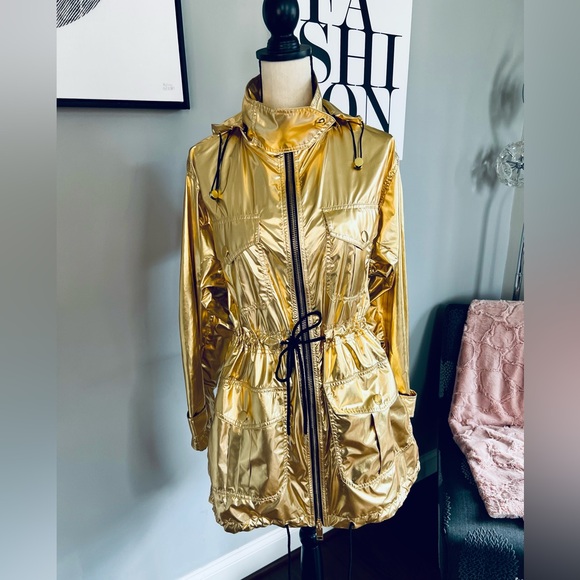 MICHAEL MICHAEL KORS Metallic Nylon Anorak Jacket - Picture 3 of 13